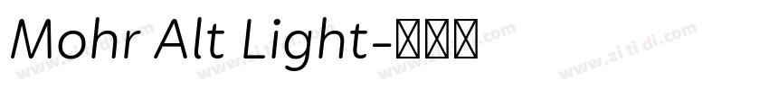 Mohr Alt Light字体转换